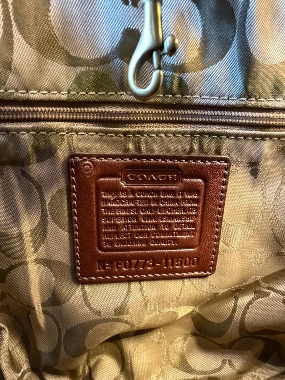 Coach Patent Leather Shoulder Tote with Gold Hardware! #11500 - Picture 12 of 16